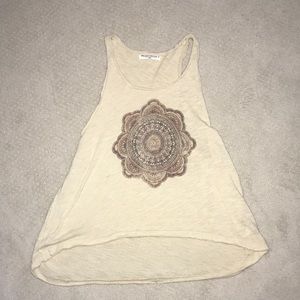 Tan bohemian tan top